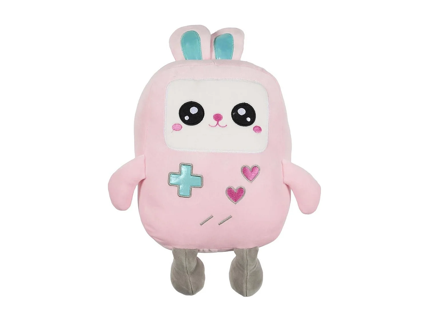 Peluche lapin jeu video kawaii en polyester (H29 cm)