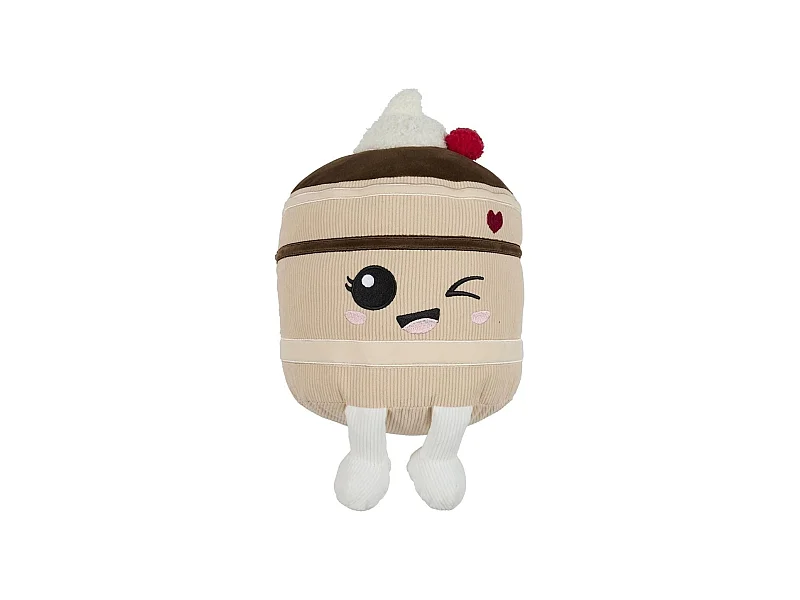 Peluche gateau choco kawaii en polyester (H30 cm)