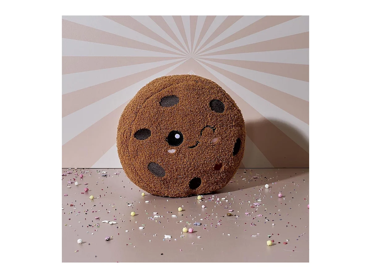 Peluche cookie kawaii en polyester (H27 cm)