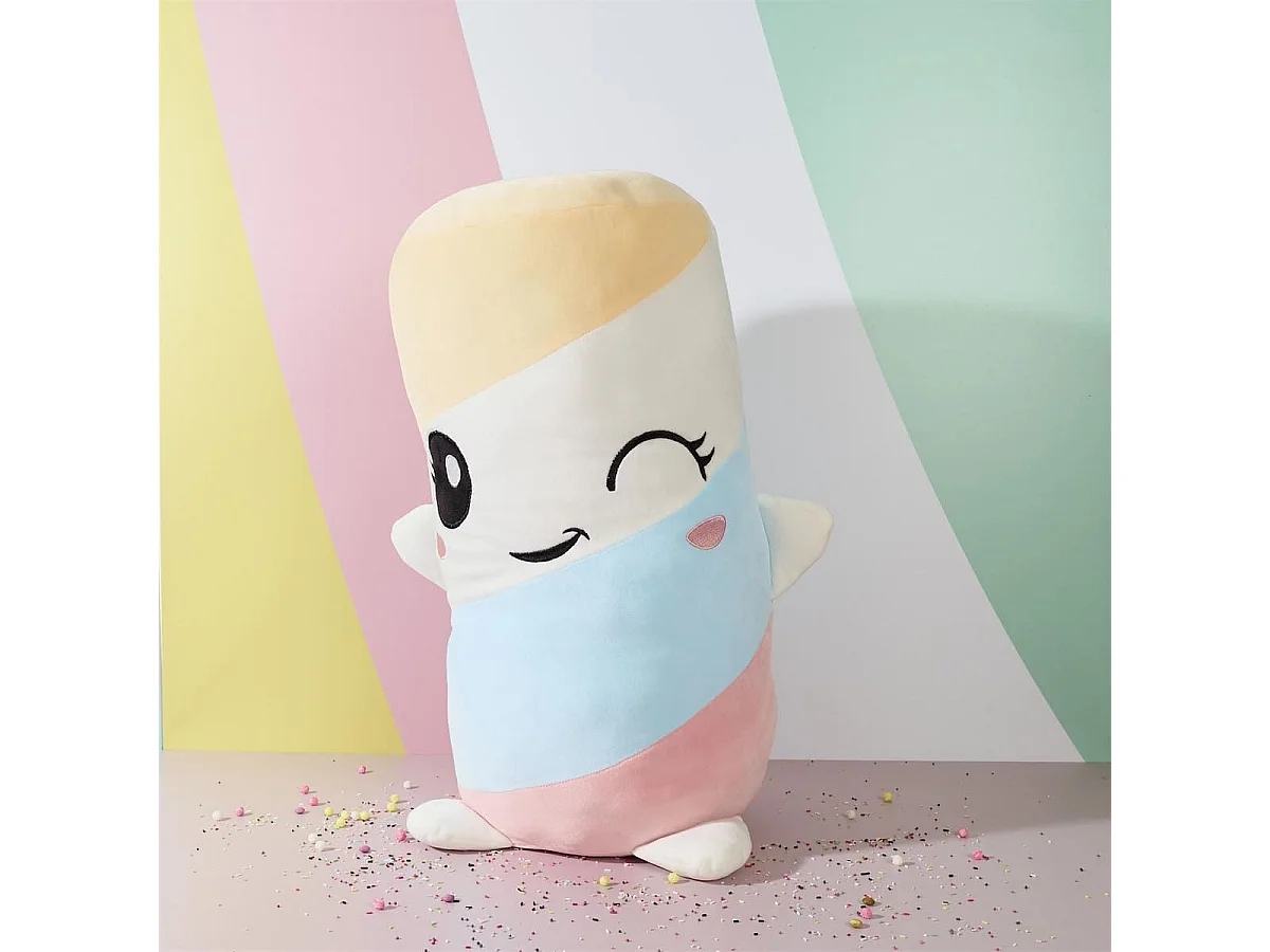 Peluche chamallow kawaii en polyester (H60 cm)