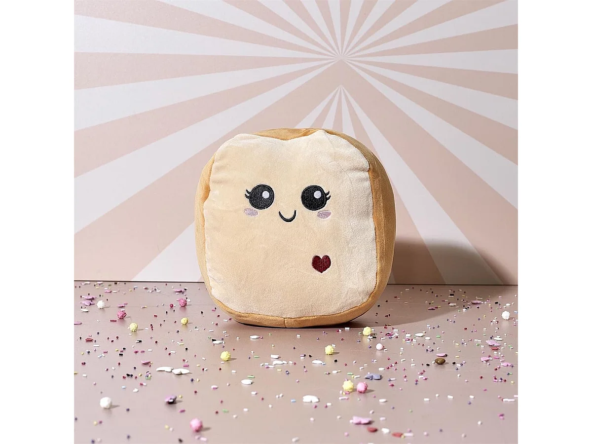 Peluche brioche kawaii en polyester (H20 cm)