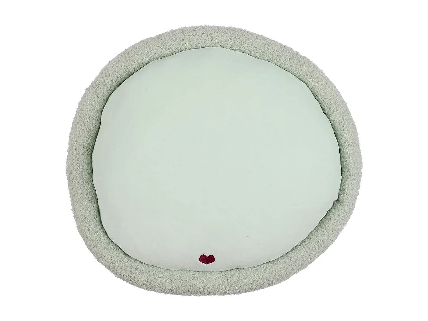 Peluche macaron vert kawaii en polyester (Ø36 cm)