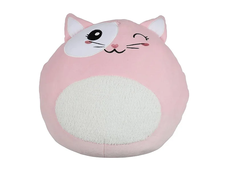 Peluche chat kawaii en polyester (H42 cm)