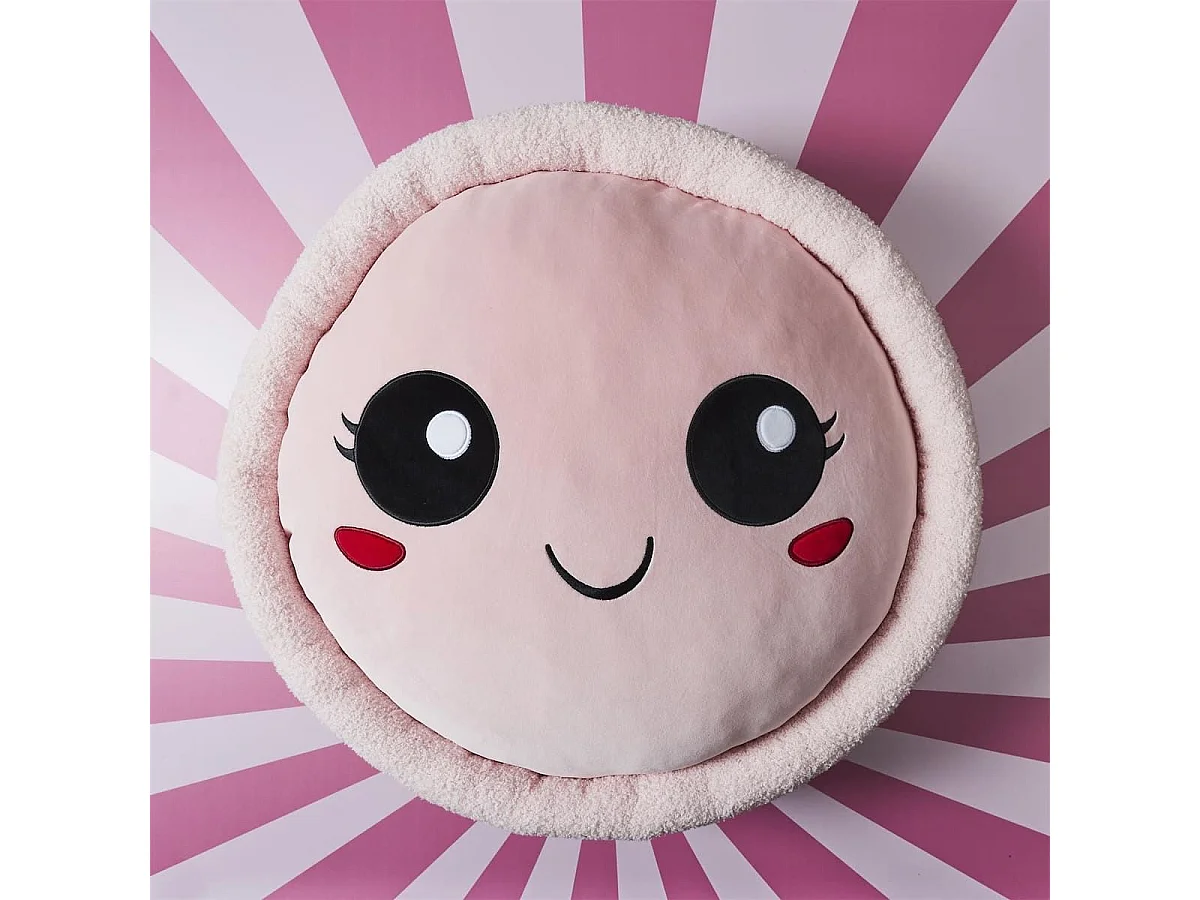 Peluche macaron kawaii en polyester (Ø70 cm)
