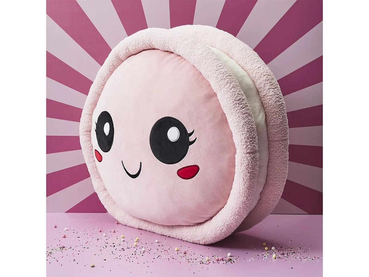 Peluche macaron kawaii en polyester (Ø70 cm)