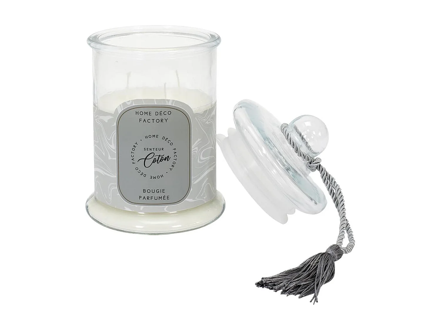 Bougie Bonbonnière Parfumée Senteur Coton H23,5cm - TAGADA