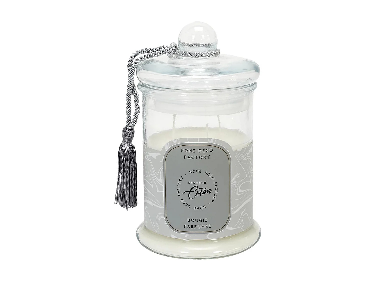 Bougie Bonbonnière Parfumée Senteur Coton H23,5cm - TAGADA
