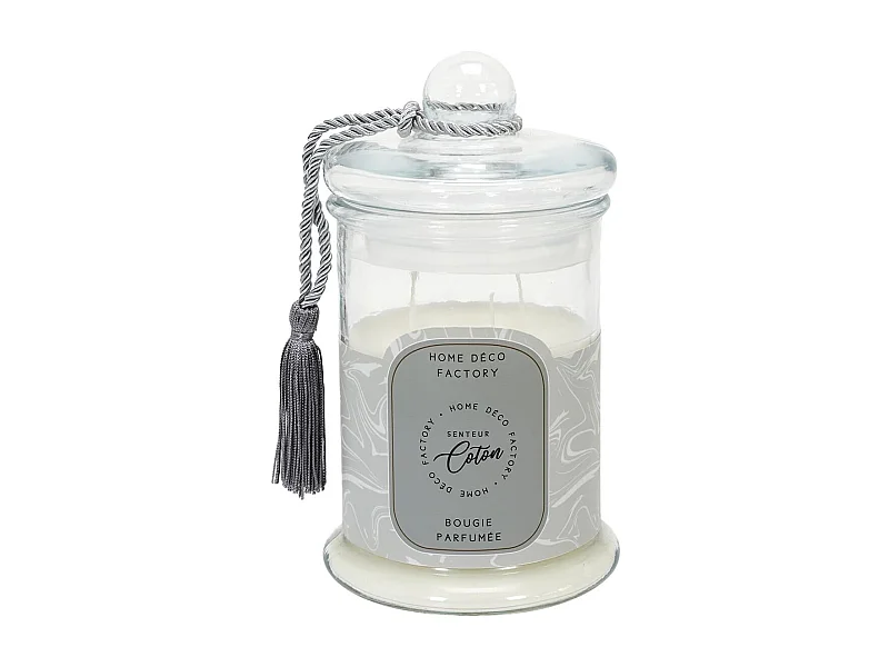 Bougie Bonbonnière Parfumée Senteur Coton H23,5cm - TAGADA