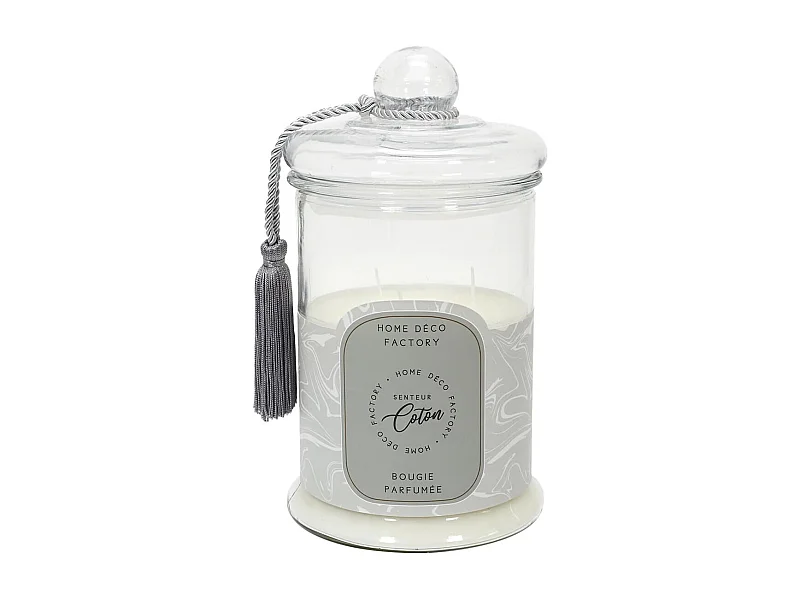 Bougie Bonbonnière Parfumée Senteur Coton H29cm - TAGADA