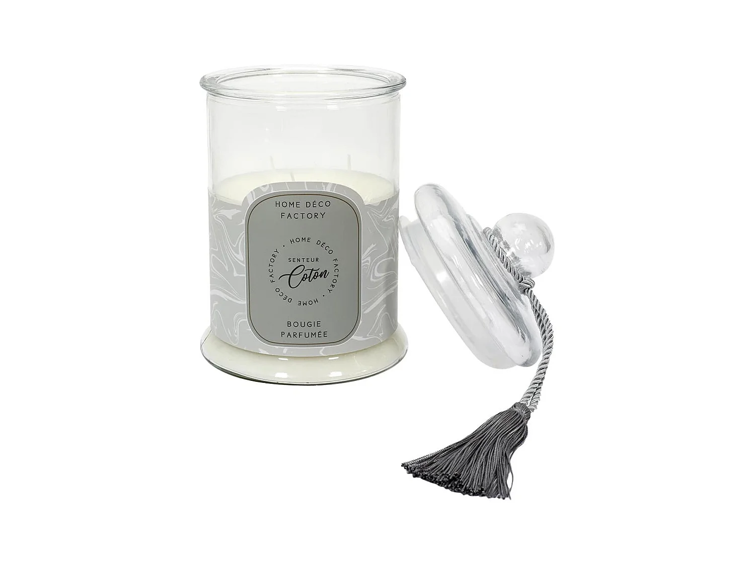 Bougie Bonbonnière Parfumée Senteur Coton H29cm - TAGADA