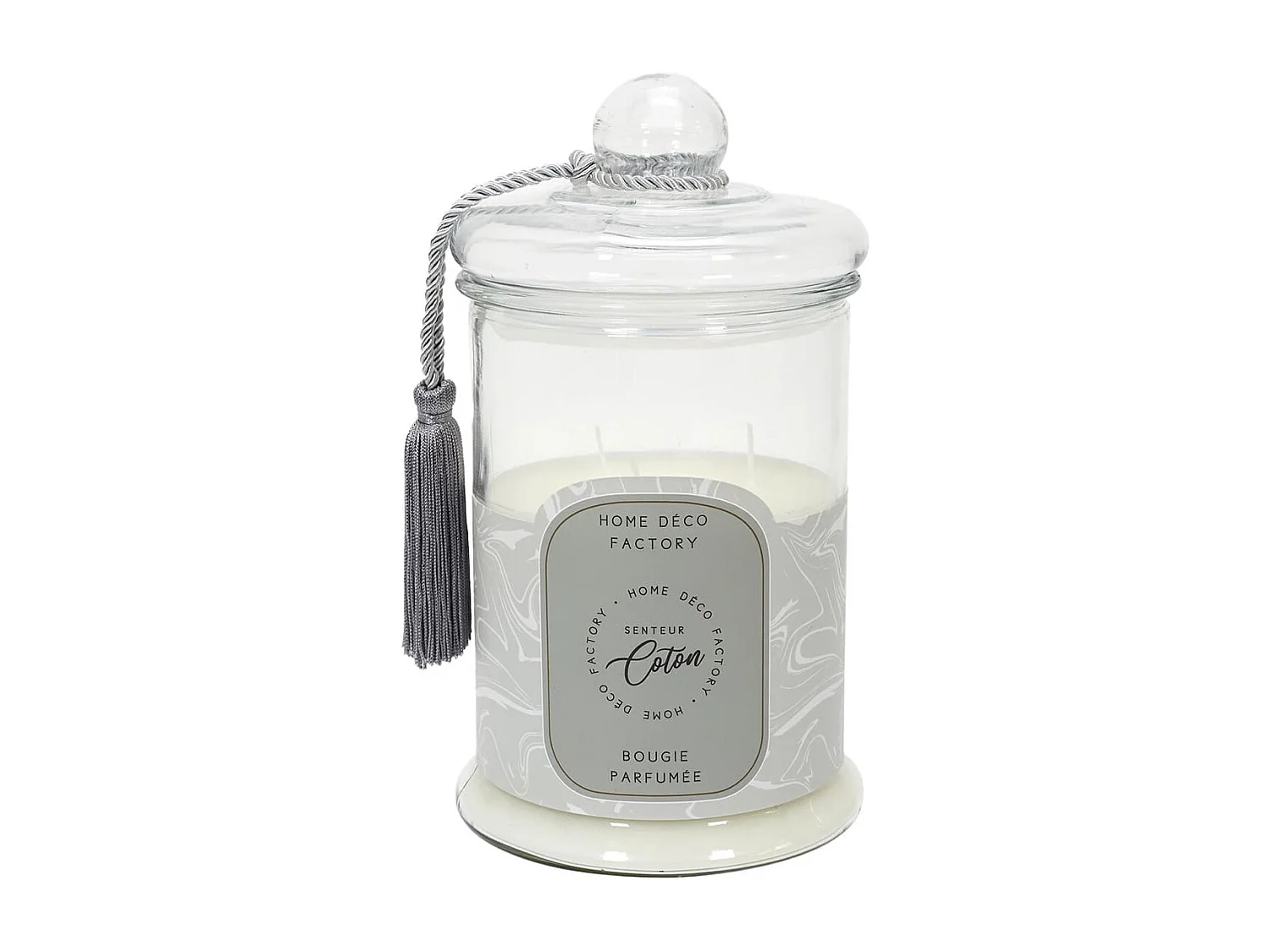 Bougie Bonbonnière Parfumée Senteur Coton H29cm - TAGADA