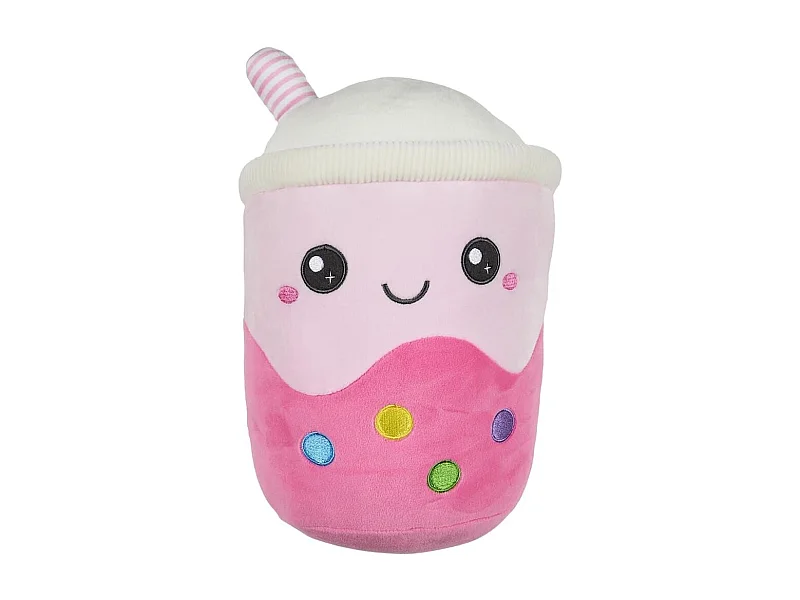 Peluche bubble tea kawaii en polyester (H29 cm)