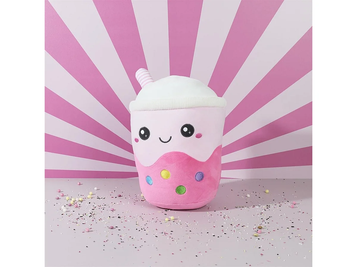 Peluche bubble tea kawaii en polyester (H29 cm)