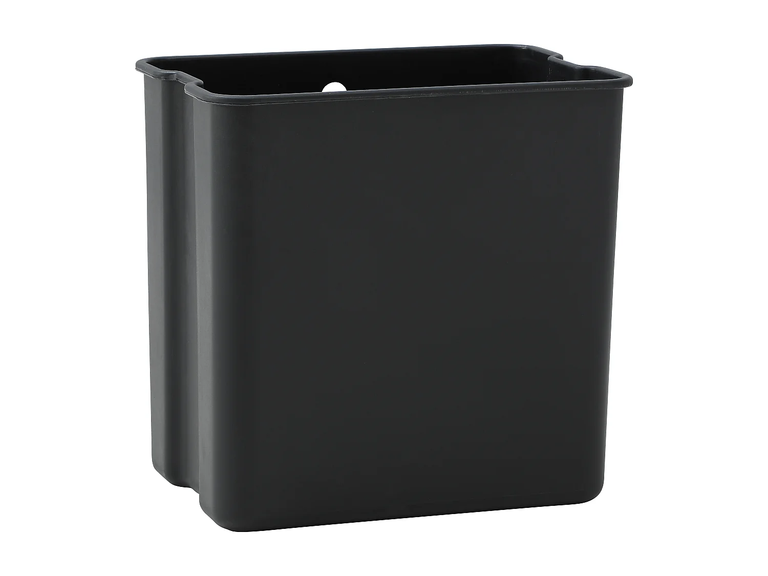 Poubelle de tri sélectif anti traces 63L en inox - 3 bacs - ZAMILO