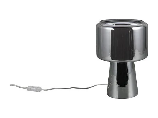 Lampe de table verre et tissu Rocka