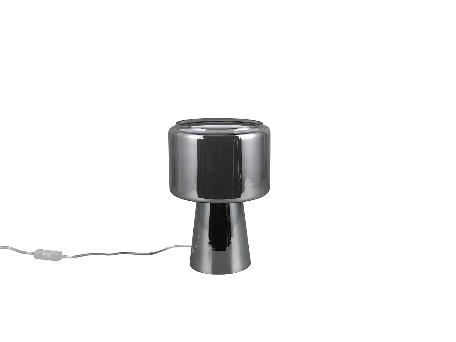 Lampe de table verre et tissu Rocka