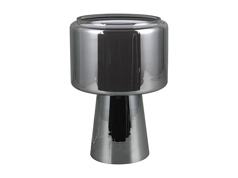 Lampe de table verre et tissu Rocka