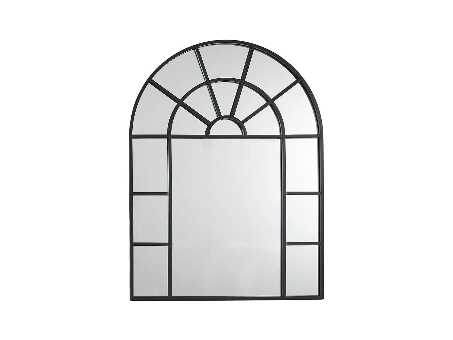 Miroir Fenêtre Métal Noir 60x80 cm - EVONIS
