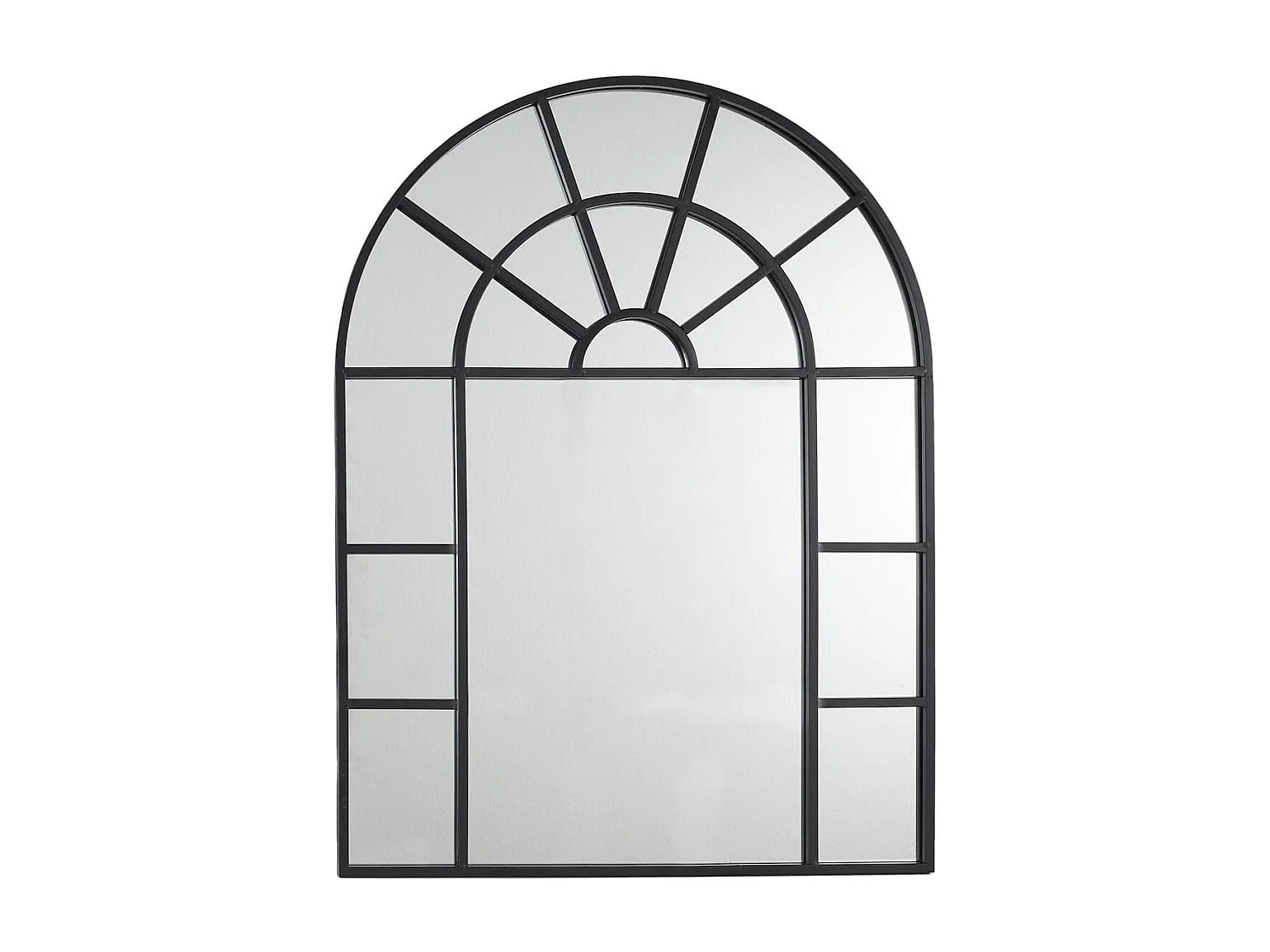 Miroir Fenêtre Métal Noir 60x80 cm - EVONIS