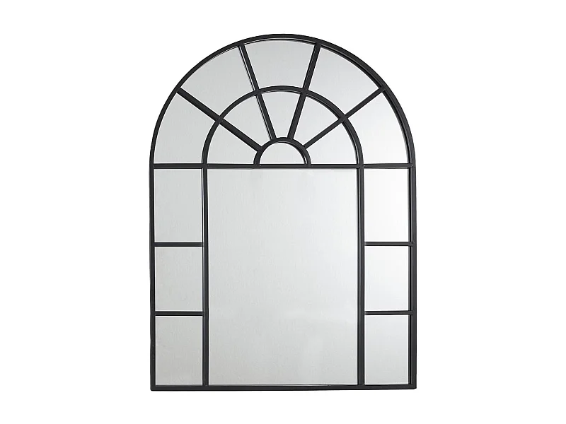 Miroir Fenêtre Métal Noir 60x80 cm - EVONIS