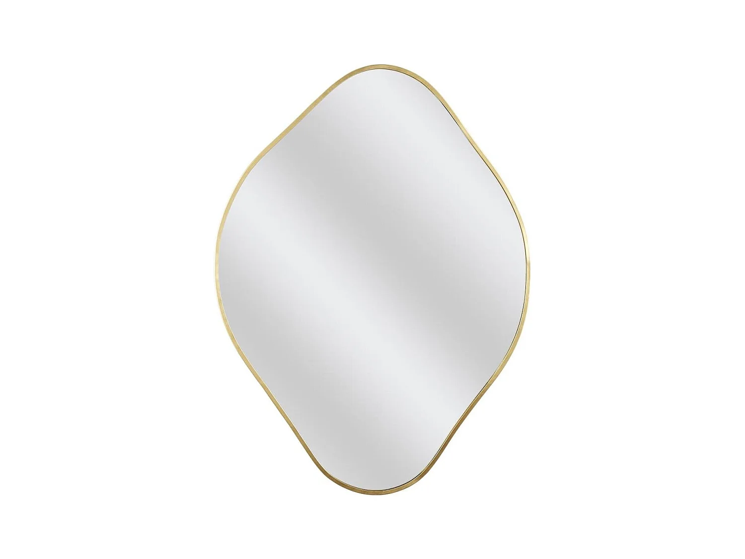 Miroir Déco Losange 60 cm avec Contour Doré - JORIS