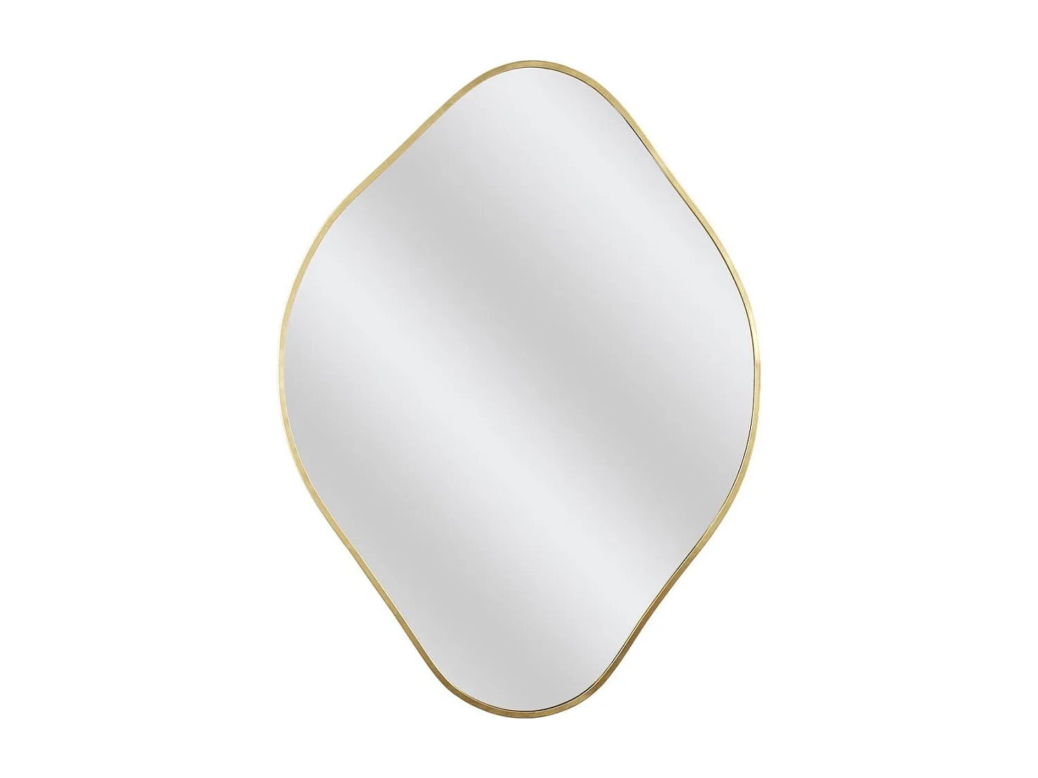 Miroir Déco Losange 60 cm avec Contour Doré - JORIS