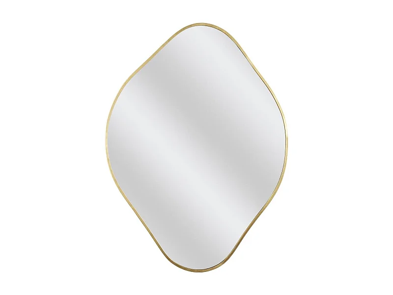 Miroir Déco Losange 60 cm avec Contour Doré - JORIS