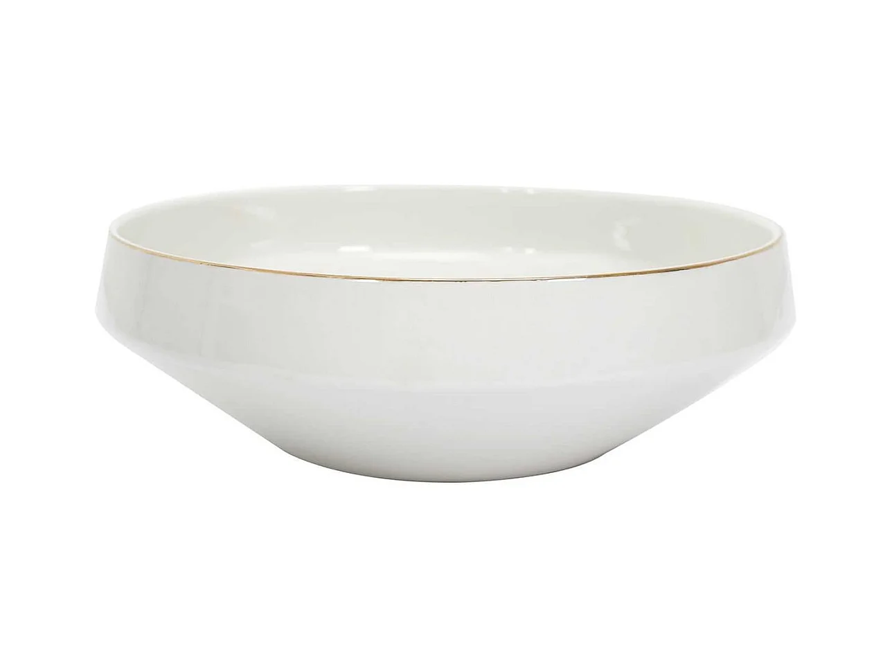 Saladier en Porcelaine Ø25cm avec Liseré Doré - MAESTRO