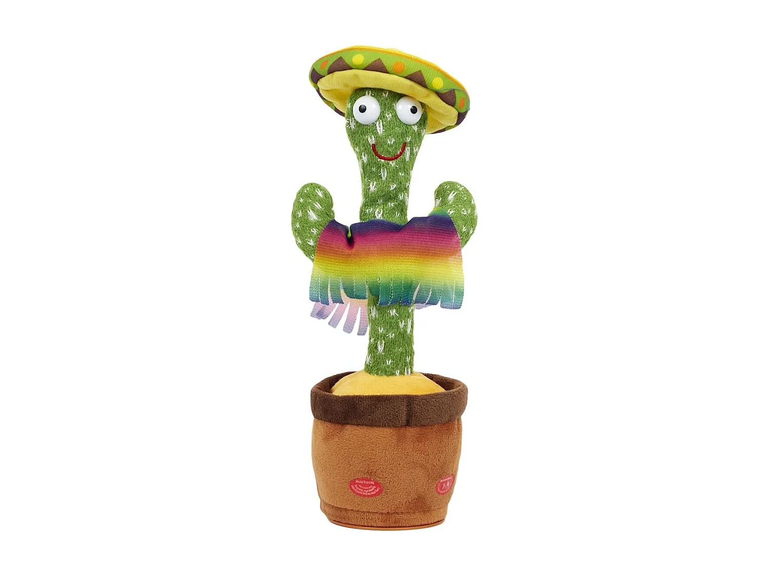 Cactus lumineux dansant vert en plastique