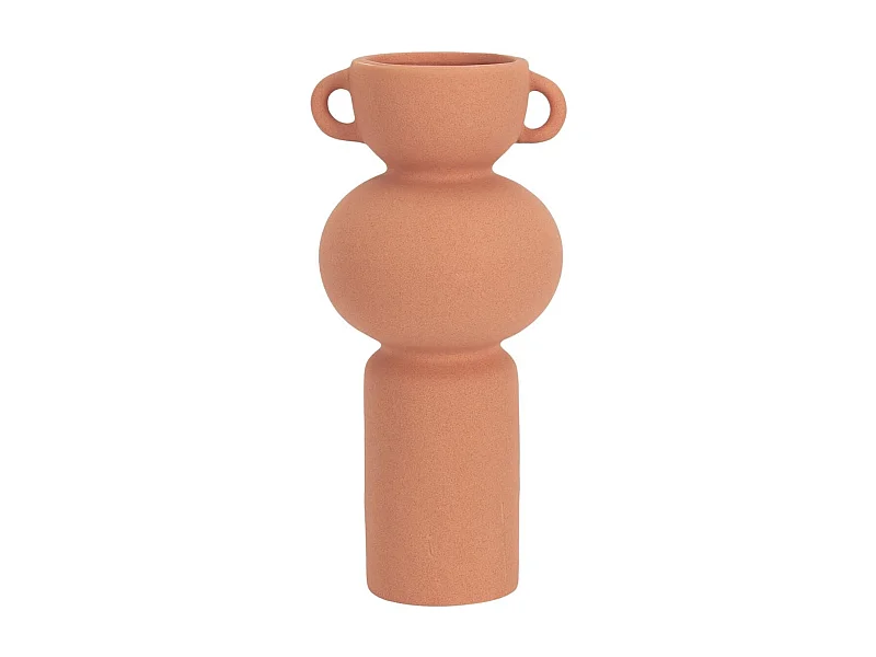 Vase Anse Céramique Terracotta Artiste 25,5cm - SAMIR