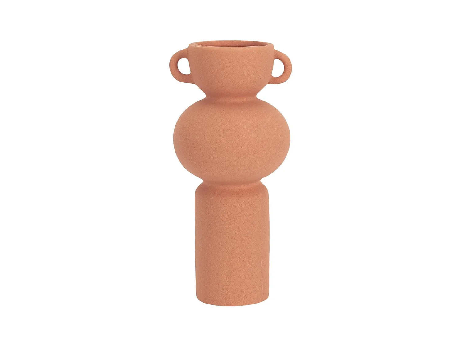 Vase Anse Céramique Terracotta Artiste 25,5cm - SAMIR