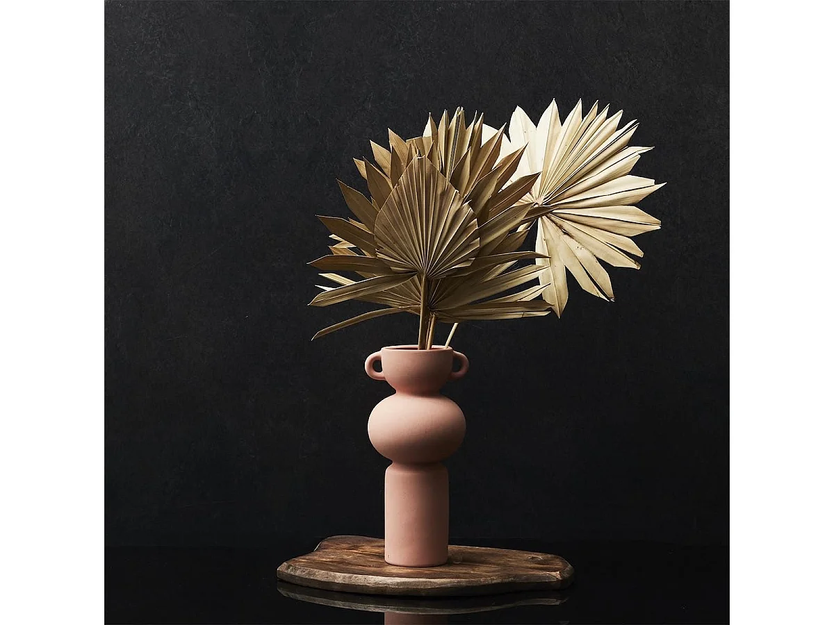 Vase Anse Céramique Terracotta Artiste 25,5cm - SAMIR