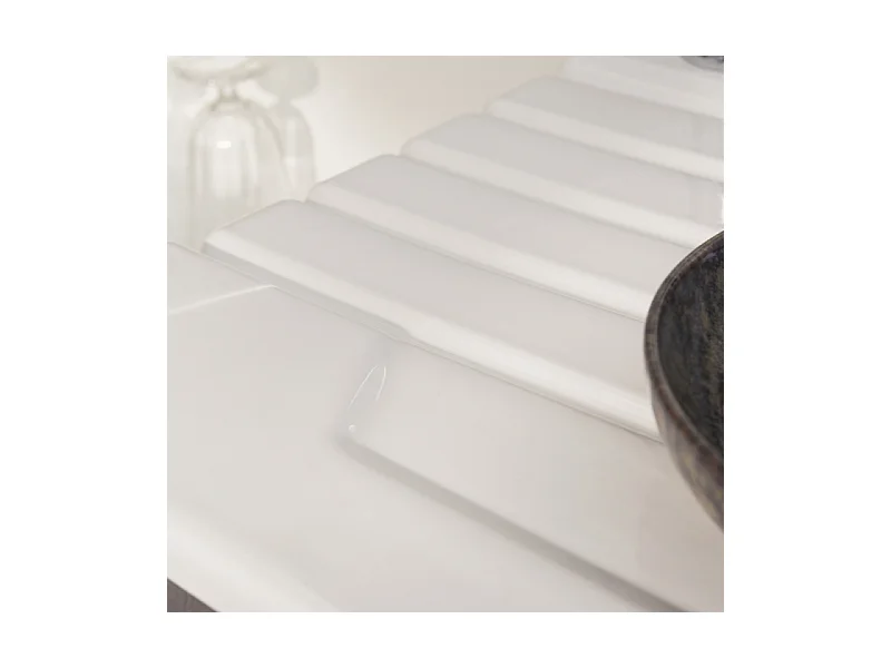 Evier à encastrer 1 bac et demi JACOB DELAFON Gaspard avec système de vidage