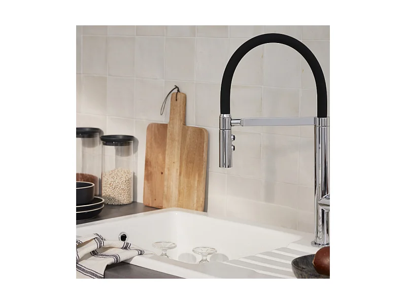 Evier à encastrer 1 bac JACOB DELAFON Gaspard avec système de vidage