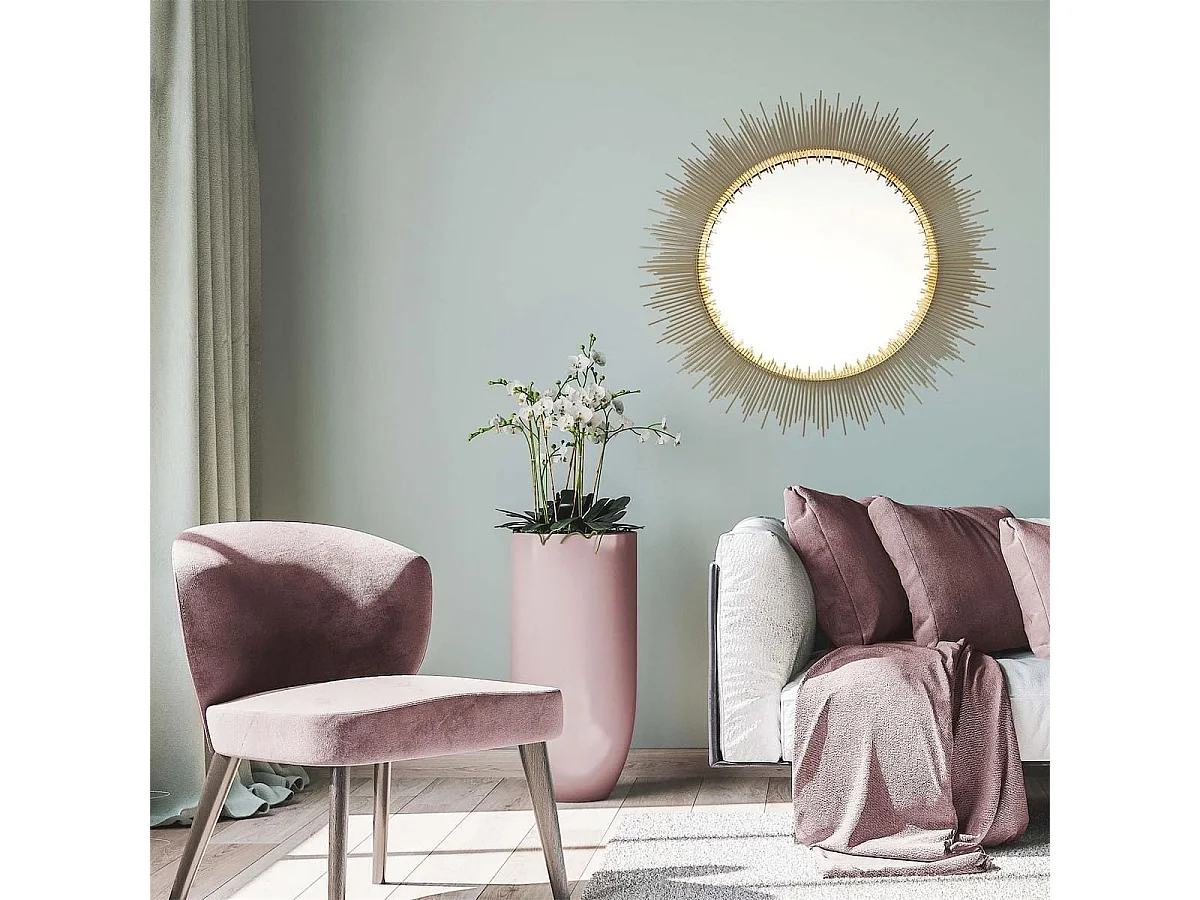 Miroir Rond Design Soleil Ø60cm - SUNNY