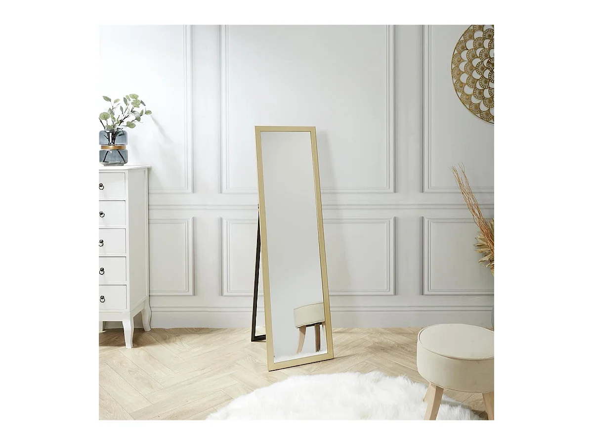 Miroir sur Pied Doré 122 cm - ZOLUS