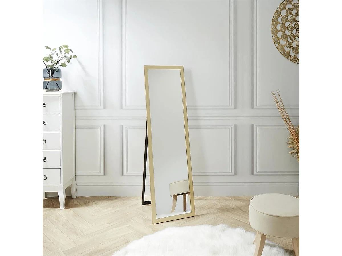 Miroir sur Pied Doré 122 cm - ZOLUS