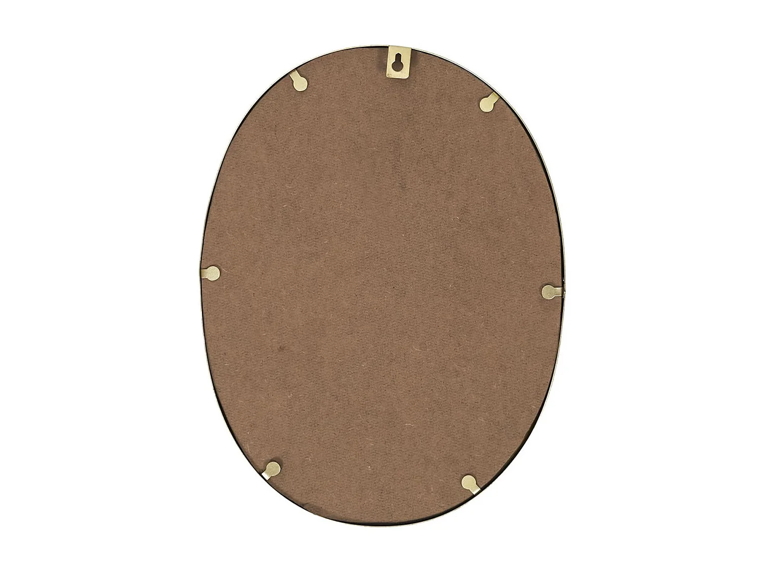 Miroir Ovale Cadre Métal Doré 25x34cm - POPPY