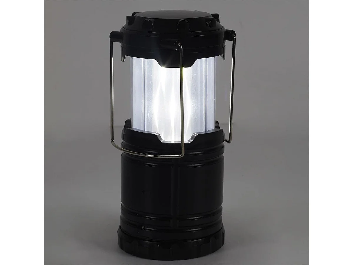 Lanterne à pile en plastique à effet flamme et LED blanche à suspendre ou à poser - FLAMORA