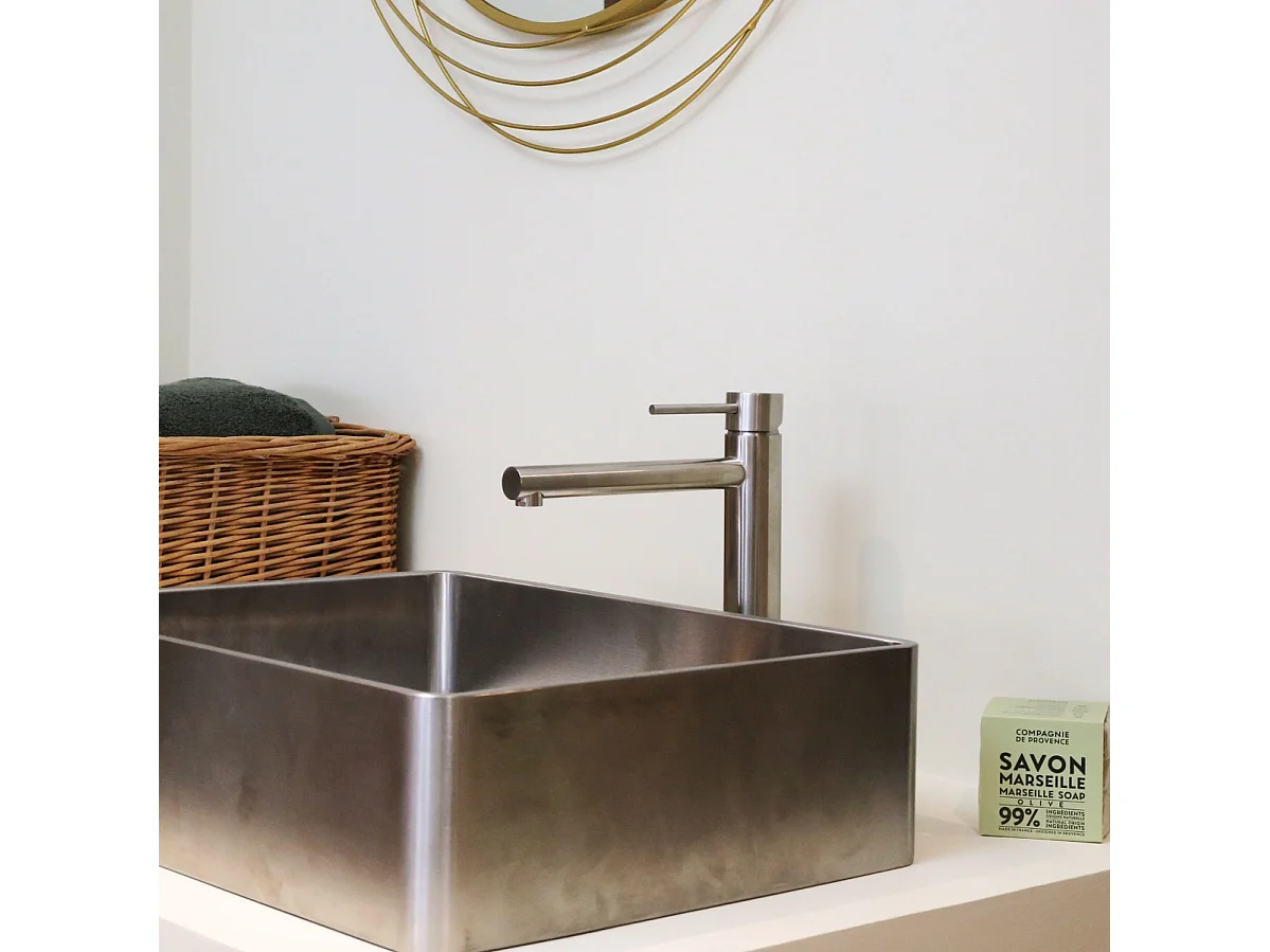 Luisa bateria miedziana umywalkowa wysoka stal nierdzewna