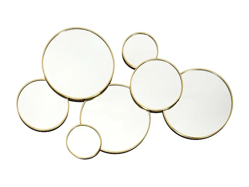 Miroir Rond Doré Décoratif - JARON