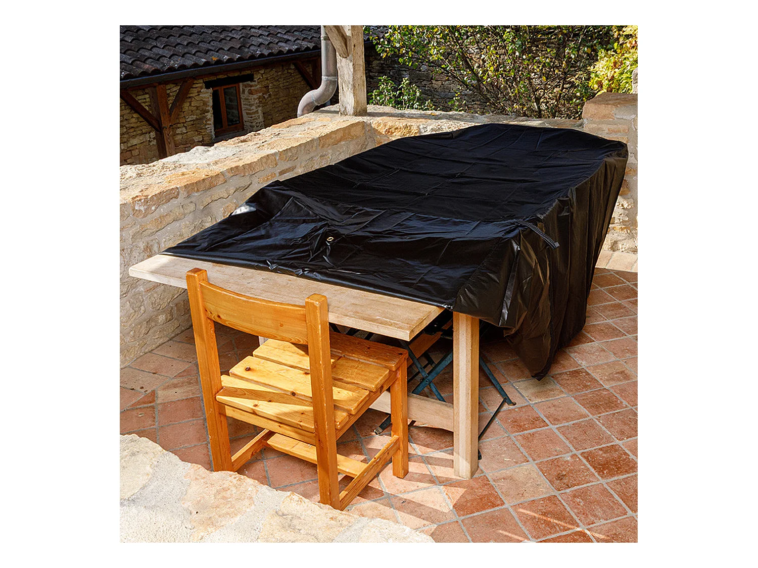 Funda L 240 x An 130 x Al 65 cm para muebles de jardín - SOMAGIC