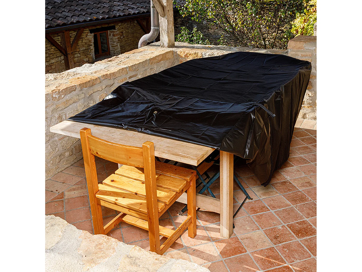 Housse L 240 x l 130 x H 65 cm pour salon de jardin - SOMAGIC