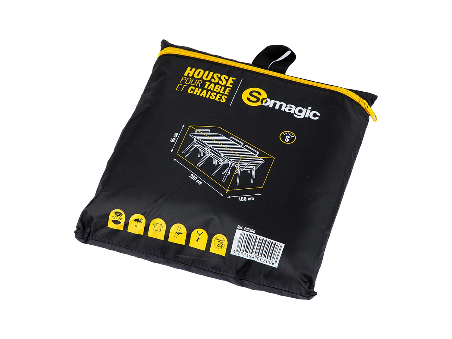 Funda L 200 x An 100 x Al 65 cm para muebles de jardín - SOMAGIC