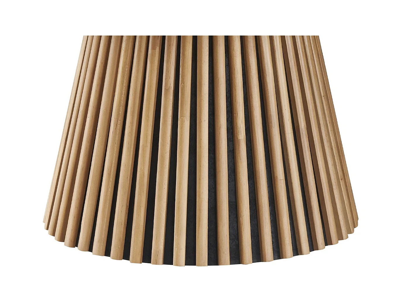 Table basse ronde en bois piètement cannelé Ø80 cm - Ada