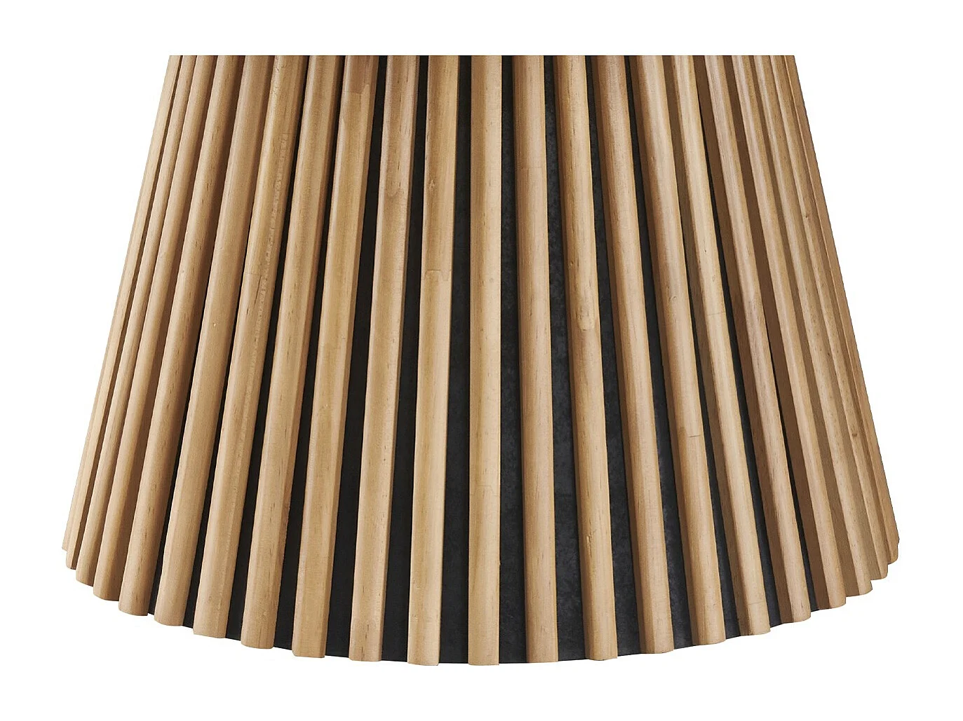 Table basse ronde en bois piètement cannelé Ø80 cm - Ada