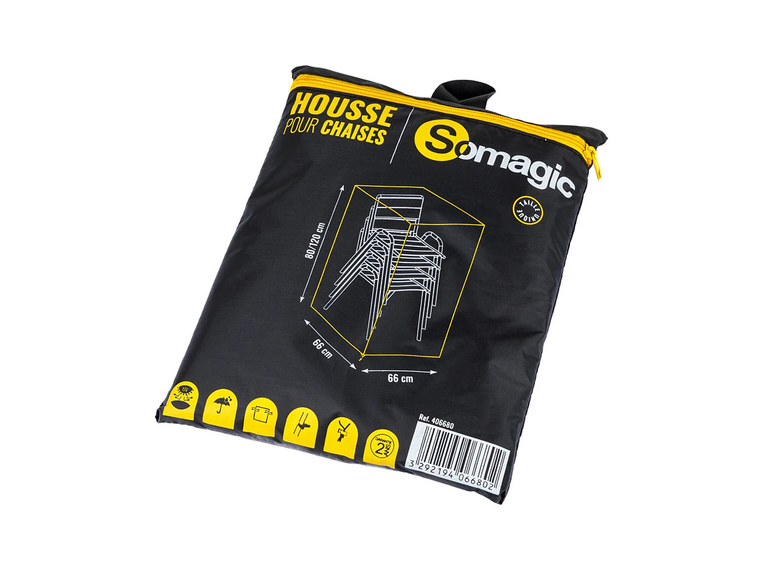 Funda L 66 x A 66 x A 120 cm para sillas de jardín - SOMAGIC