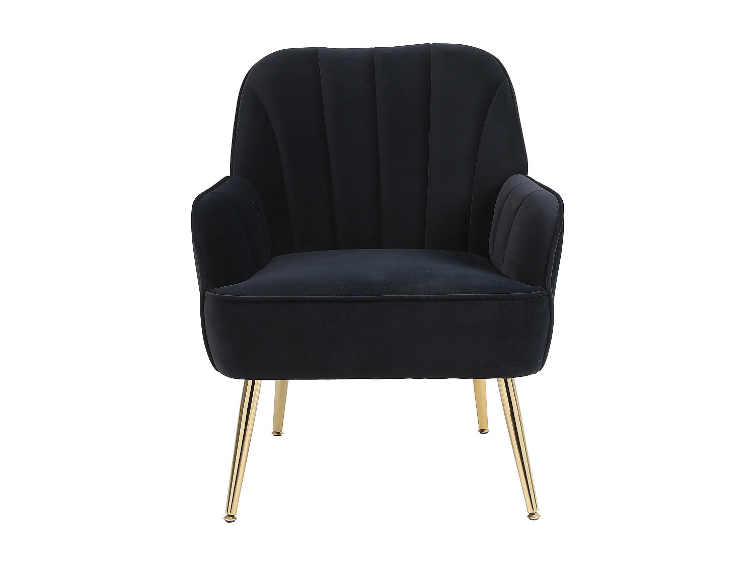 Fauteuil relax, velours, noir, adapté à toutes les situations, 72,8 x 64 x 77,9 cm.