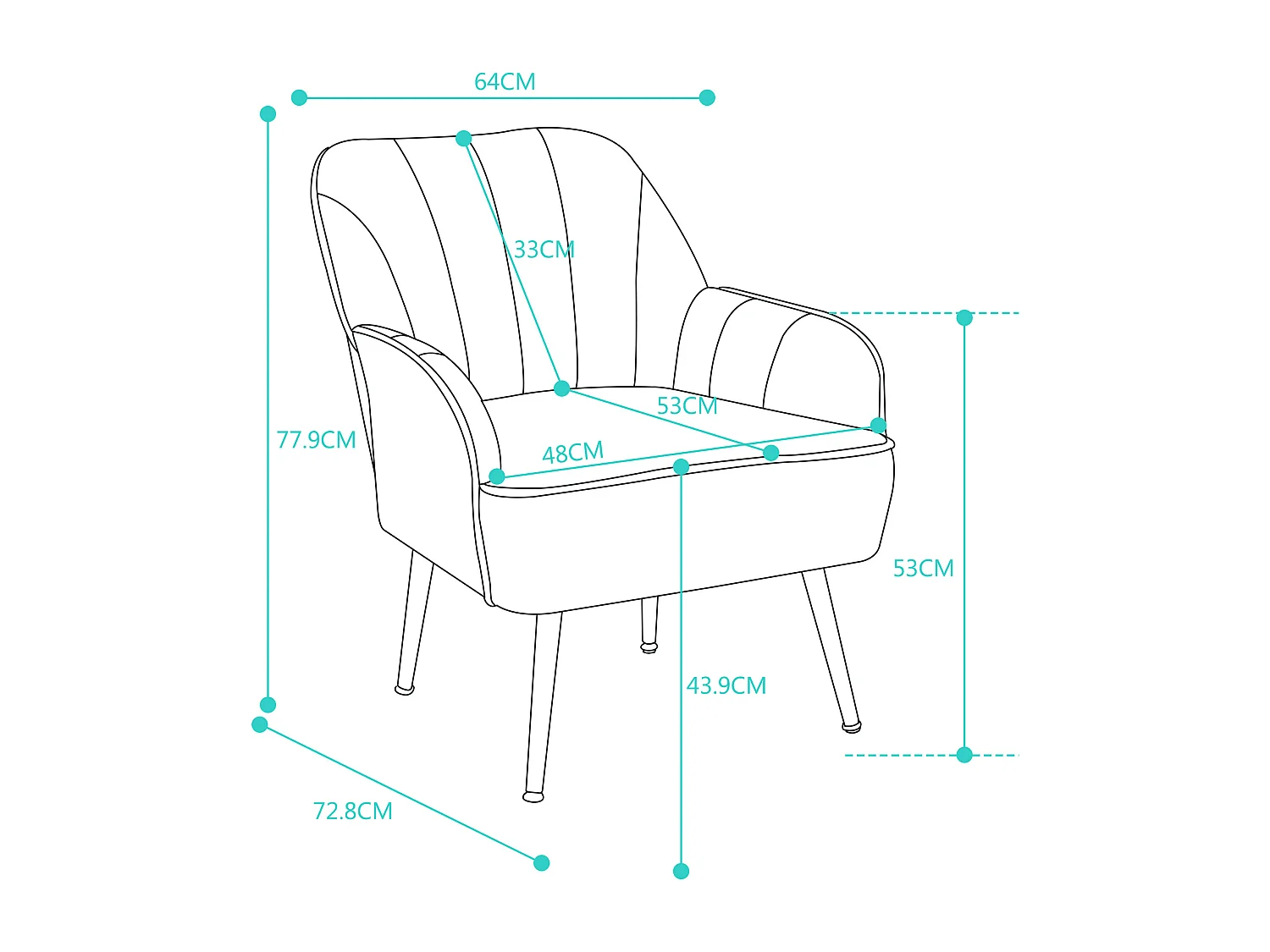 Fauteuil, velours, convient à toutes les occasions, couleur beige, lot de 2 pièces.