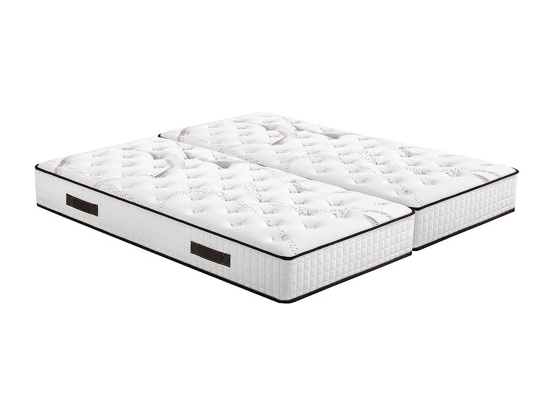 Matelas Myriade 4 + sommier SR15 - 2x90x190 - Mousse - Hauteur 23 cm - Soutien medium